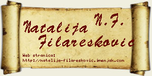 Natalija Filaresković vizit kartica